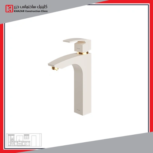 شیر روشویی پایه بلند شودر مدل باواریا