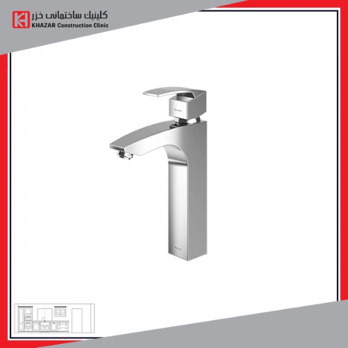 شیر روشویی پایه بلند شودر مدل باواریا