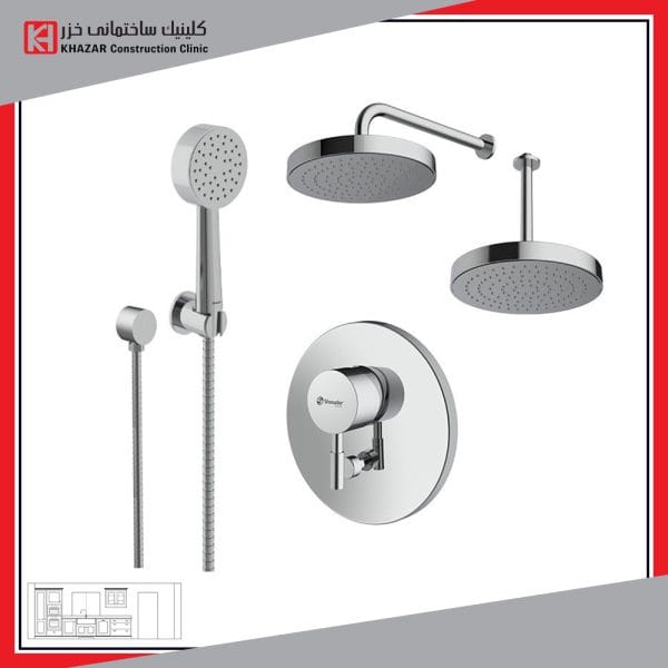 شیر حمام توکار شودر مدل مارینو تیپ 3 ABS