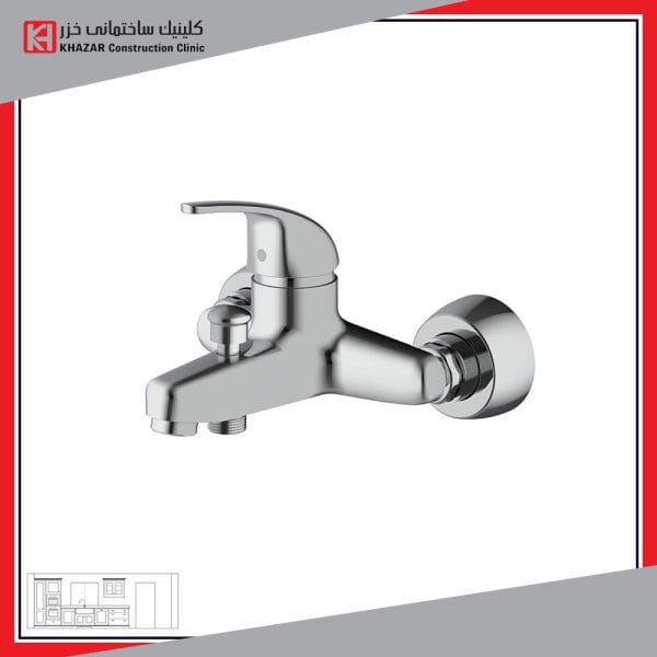 شیر حمام شودر مدل اطلس