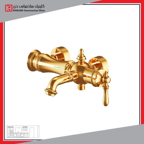 شیر حمام شودر مدل بیزانس