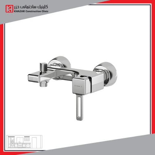 شیر حمام شودر مدل میشل