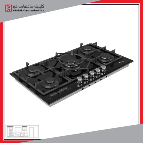 اجاق-گاز--DG-569 اجاق گاز داتیس هوشمند مدل DG-569