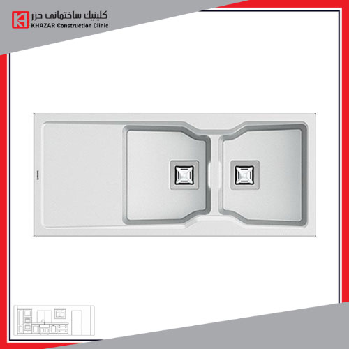 سینک ظرفشویی مکوان مدل جم