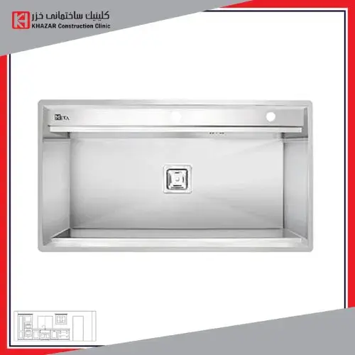 سینک توکار پله دار متا مدل M90S