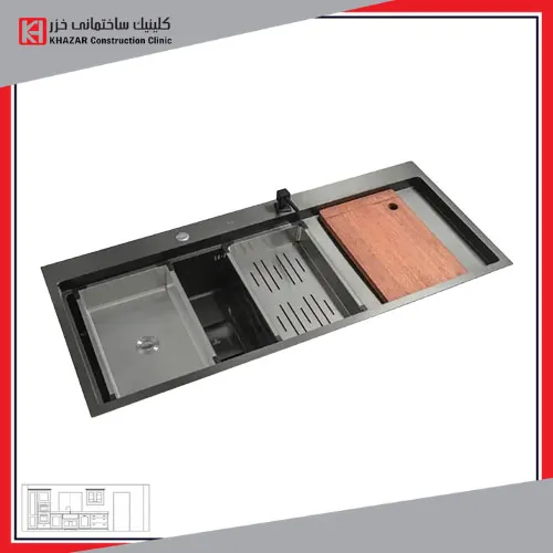 سینک داسی 11850 تک لگن دودی